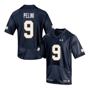 Notre Dame Fighting Irish Men's Patrick Pelini #9 Navy Under Armour Authentic Stitched College NCAA Football Jersey ZZY8499FY
